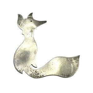 925 Sterling Silver Fox Broach (19900)